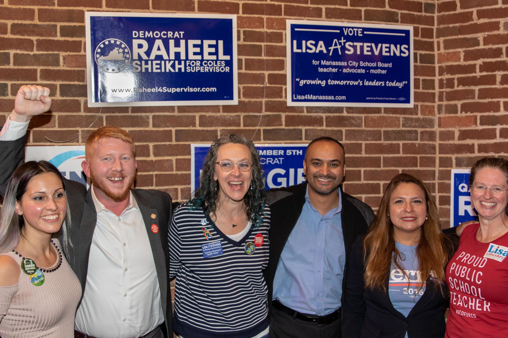 Dems cheer Bernie at Jirani: Bottino, Carter, Stevens, Sheikh, Guzman and Zargarpur